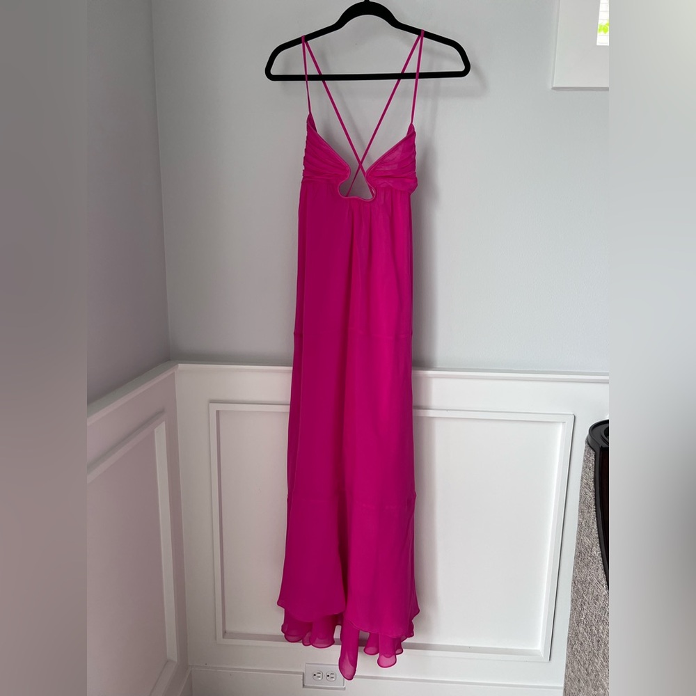 Zara Vibrant Pink Maxi Dress - Picture 7 of 12